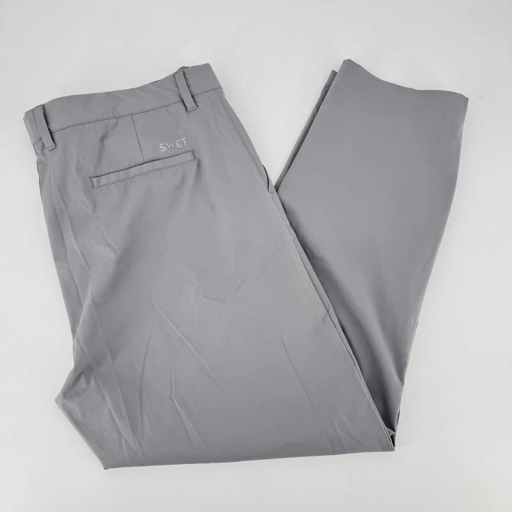 Swet Tailor Mens‎ Bobby McMillen State U Performance Chino Pants Gray Size 40x29